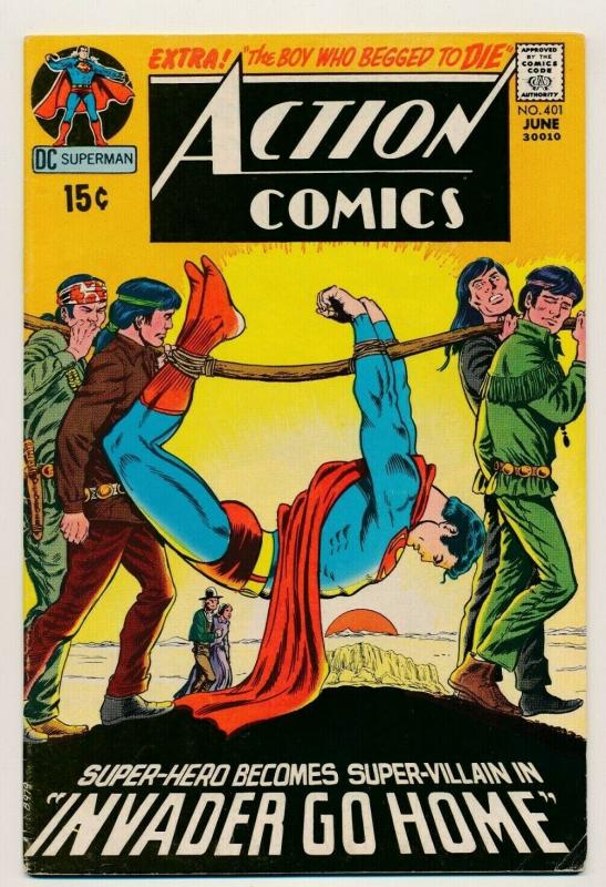 DC Action Comics #401, Superman 1971  ~ FN- (PF688) 