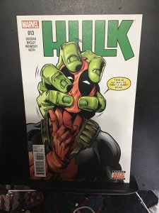 Hulk #13 (2015) Deadpool cover Chi! Low print run! Super high grade! NM Wow!