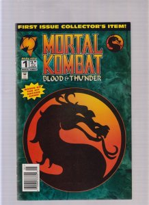 Mortal Combat Blood & Thunder #1 - Newsstand Logo Newsstand Variant (9/9.2) 1994