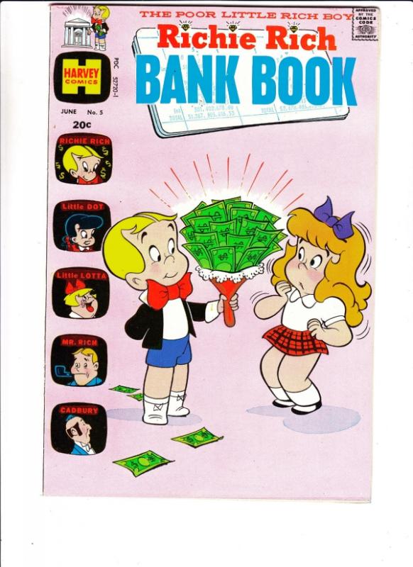 Richie Rich Bank Book #5 (Jun-73) VF/NM High-Grade Richie Rich