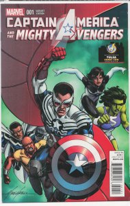 Captain America & the Mighty Avengers #1 Wizard World Tulsa Cover (2015) Capt...