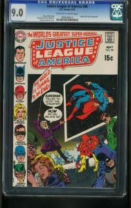 JUSTICE LEAGUE OF AMERICA #80-CGC 9.0-SILVER-AGE-DC-Murphy Anderson- 1883283015