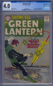 SHOWCASE #22 CGC 4.0 1ST HAL JORDAN SILVER AGE GREEN LANTERN