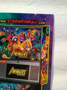 Avengers Infinity Quest Pinball Flyer Marvel Comic Incredible Hulk Art Print Pro