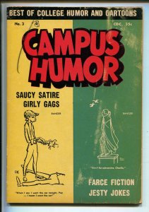 CAMPUS HUMOR #37-1957-CHARLTON-JOKES-CARTOONS-COMICS-PULP FICTION-vg