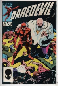 DAREDEVIL #212 VF/NM  Murdock, Without Fear, KingPin, 1964 1984, Marvel