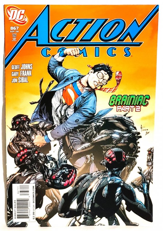 Action Comics #867 Direct Edition Brainiac Part 2 (DC 2008)