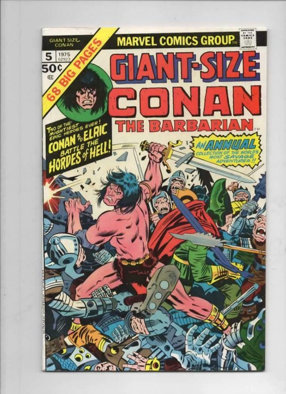 GIANT-SIZE CONAN #5, FN, Barry Smith, Elric StormBringer, 1975, more in store 