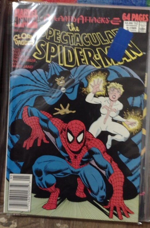 SPECTACULAR  SPIDER-MAN   ANNUAL #  9  1989  MARVEL disney  ATLANTIS ATTACKS