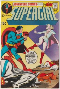 Adventure Comics #398 (Oct 1970, DC), FN (6.0), Supergirl stars, Legion cameo