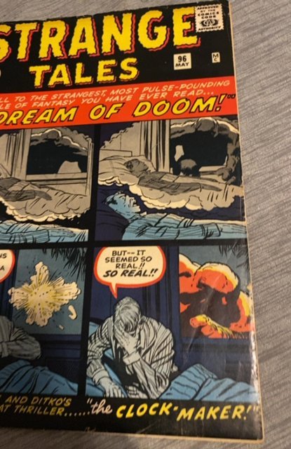 Strange Tales #96 (1962) I dream of doom