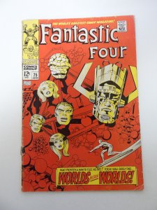 Fantastic Four #75 (1968) VG condition ink back cover