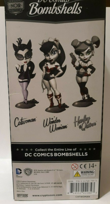 DC Bombshells Catwoman Vinyl Figure Exclusive Noir Edition -SDCC 2016- MIB - NEW
