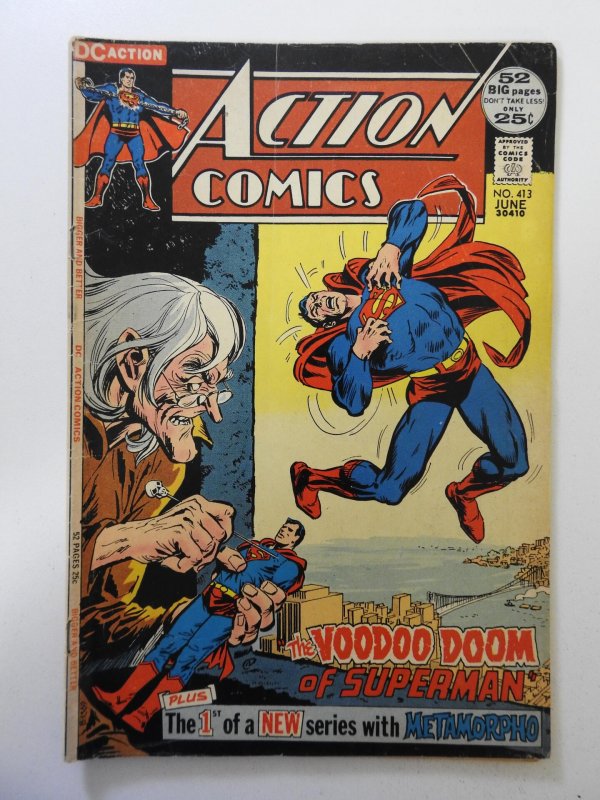 Action Comics #413 (1972) VG Condition! Moisture stain