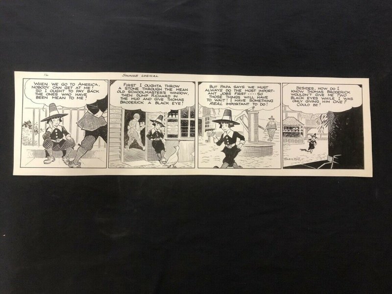 Fred Fox Original Daily Comic Strip Art #16- unpublished?