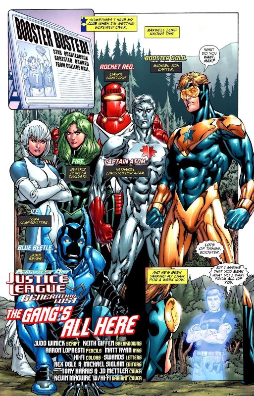 JUSTICE LEAGUE: GENERATION LOST #05 (2010) TONY HARRIS | DIRECT SALE