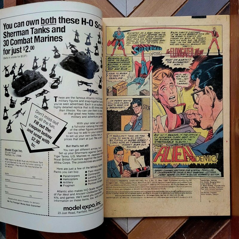 DC Comics Presents #21 HIGH GRADE (1980) SUPERMAN & ELONGATED MAN (Gerry Conway)