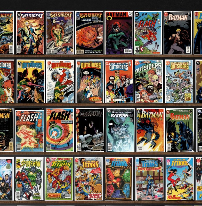 Huge Lot 140+ Comics with Batman, The New Titans, The Outsiders & More!