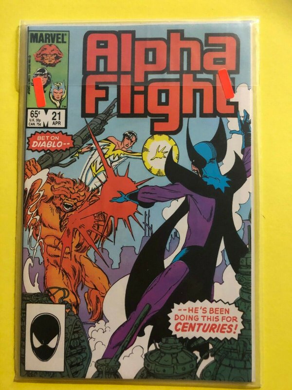 ALPHA FLIGHT  V1 [LOT OF 5], #'s 12,17,18,20,21] MARVEL 1983 - 1986 / NM  