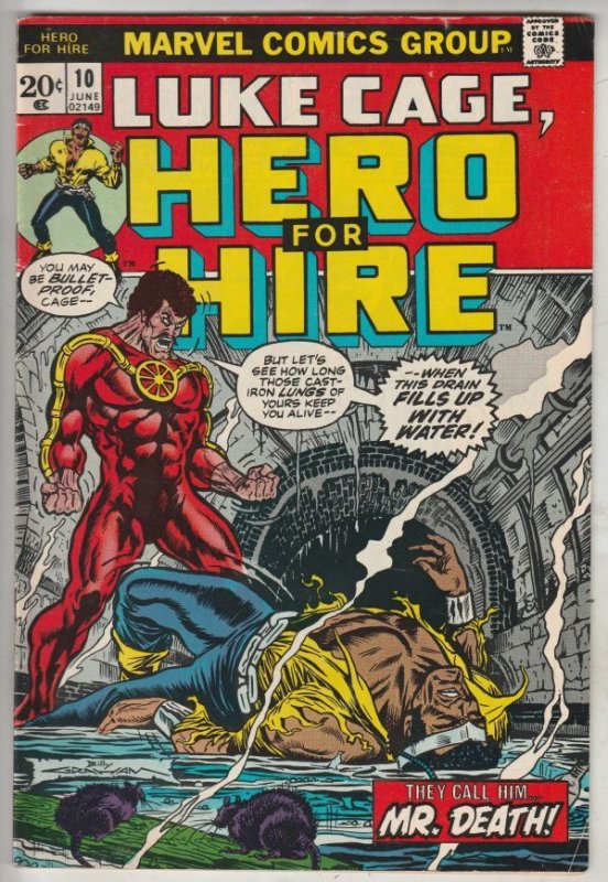 Luke Cage Hero for Hire #10 (Jun-73) VF/NM High-Grade Luke Cage