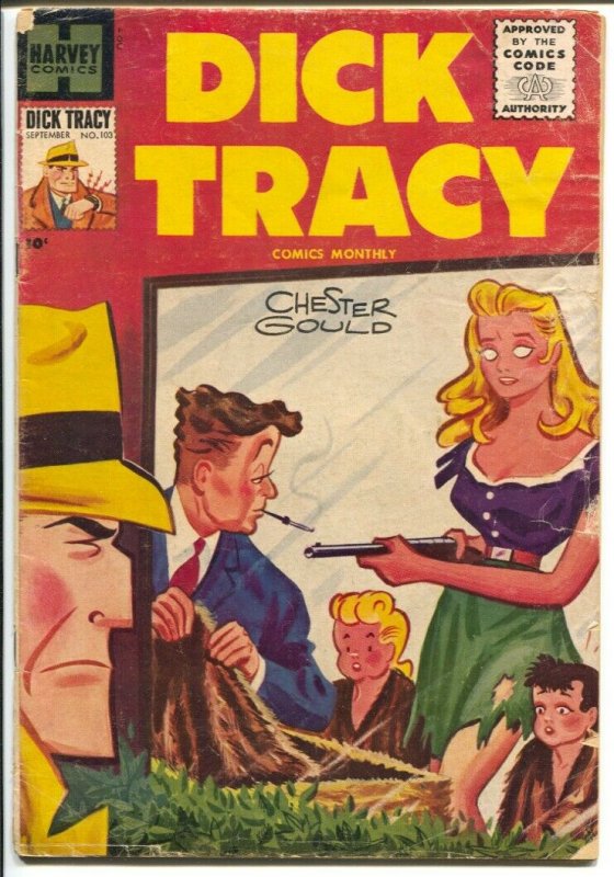 Dick Tracy #103-1956-Harvey-Chester Gould-Bob Powell mystery story-VG-