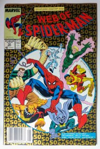 Web of Spider-Man #50 (1989) NEWSSTAND
