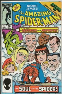 Amazing Spider-Man #274 ORIGINAL Vintage 1986 Marvel Comics Secret Wars II