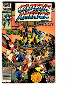 4 Captain America Marvel Comic Books # 261 262 263 264 Falcon X-Men Cyclops BH17