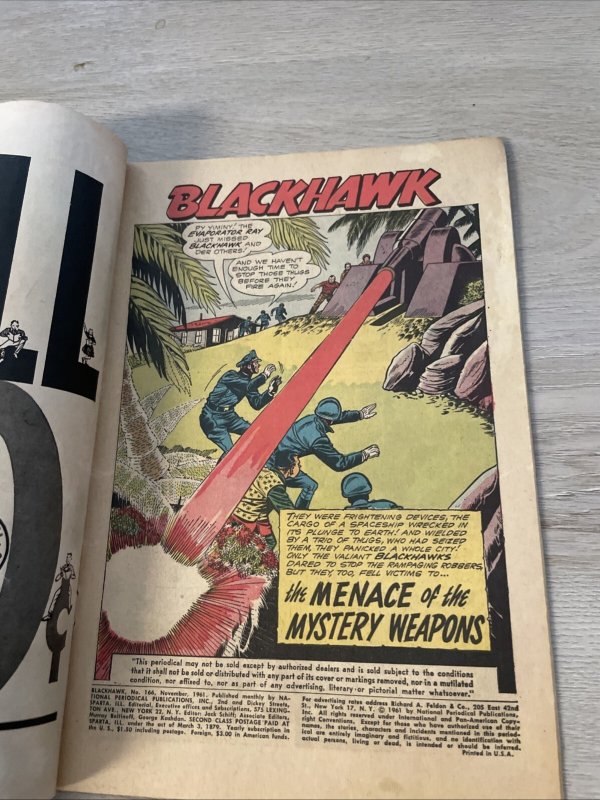 BLACKHAWK #166 Low Grade