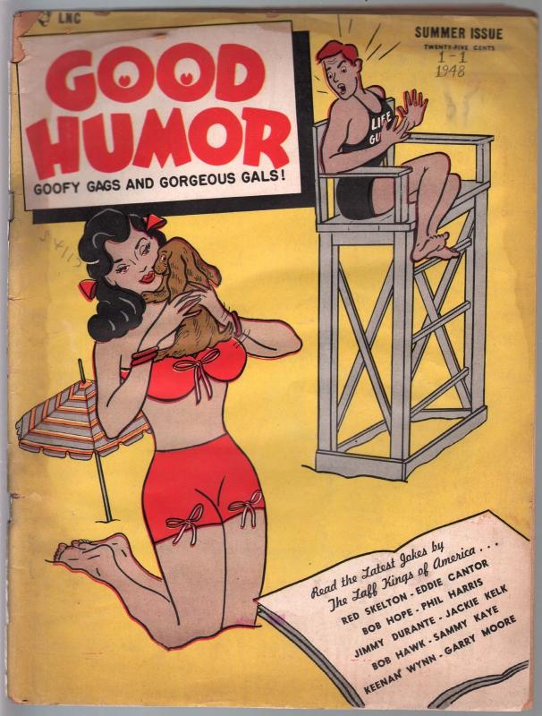 Good Humor #1-Summer 1948-Charlton-1st issue-Skelton-Bob Hope-gags-cartoons-FR/G