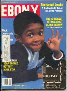 Ebony 2/1984-Emmanuel Lewis-Black History Myths-Black Leadership-VG