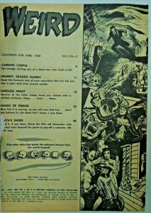 mm Weird (1966 Mag; Eerie) v2, #5vg (says v3, 1 inside), 6vg Set (2 books)