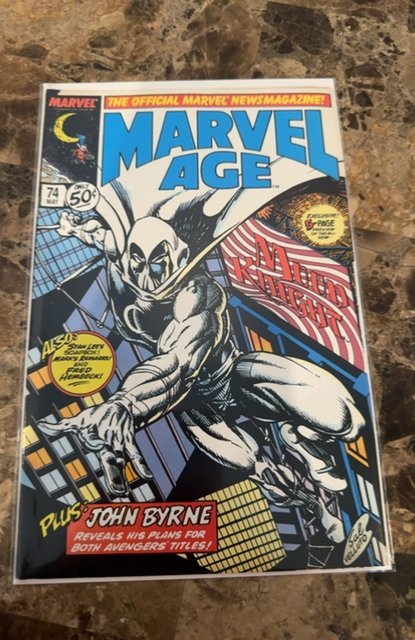 Marvel Age #74 (1989) Moon Knight 