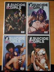 Suicide Girls 1-4 Complete Set Run! ~ NEAR MINT NM ~ 2011 IDW  Comics