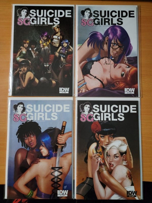 Suicide Girls 1-4 Complete Set Run! ~ NEAR MINT NM ~ 2011 IDW  Comics