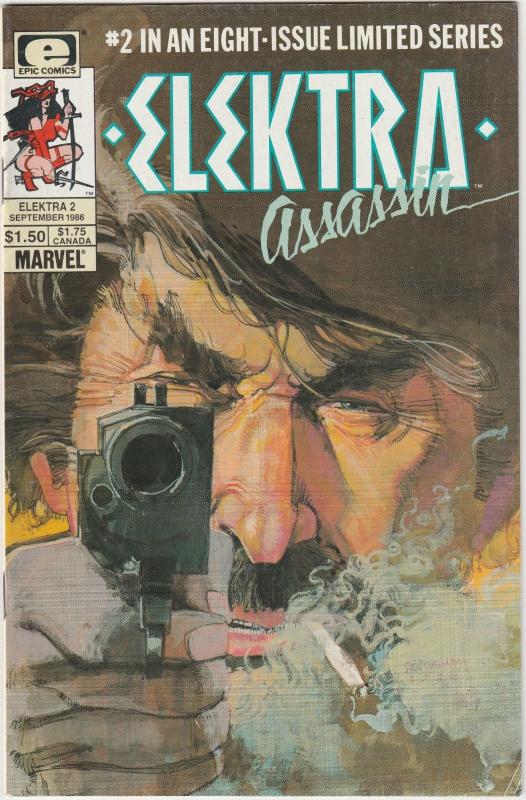 2 Elektra: Assassin Epic Comic Books # 2 8 Frank Miller Bill Sienkiewicz LH26