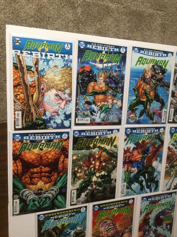 Aquaman Rebirth 1 2 3 4 5 6 7 8 9 10 11 12 13 14 Ones Shot Nm Near Mint 