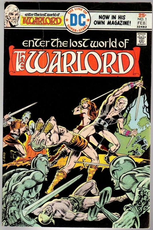 WARLORD 1 GOOD   Feb. 1976 pretty, but  3 cover tear COMICS BOOK