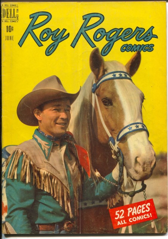 Roy Rogers #30 1950-Dell-Trigger-photo cover-western stories-FN/VF 