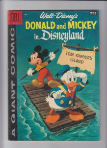 Donald and Mickey In Disneyland #1 - HIGH GRADE, Giant Comic (6.5/7.0) 1958