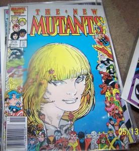 NEW MUTANTS  COMIC # 45 1986  marvel MAGNETO  WARLOCK 