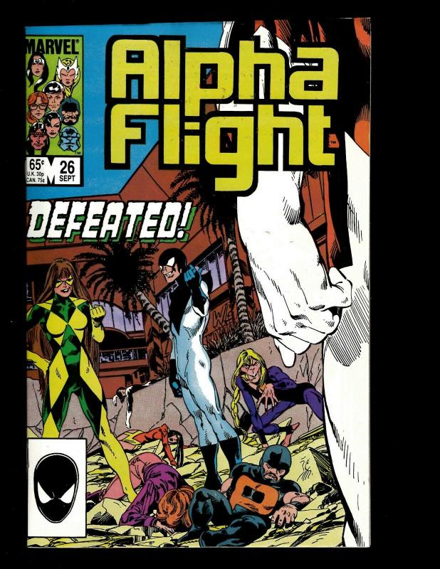 15 Alpha Flight Comics #25 26 27 28 29 30 31 32 33 34 35 36 37 89 Annual #1 JF4