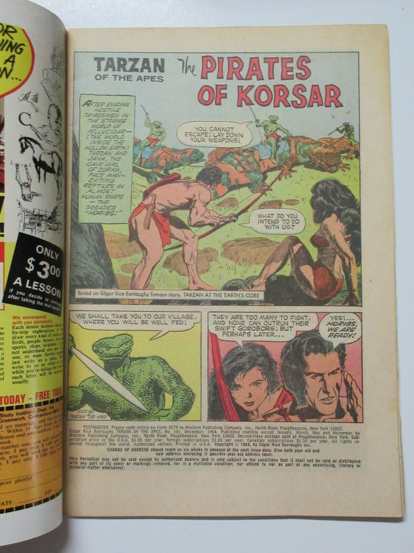 Tarzan (Gold Key 10012-812 September 1967) #181 Fine- Horibs!