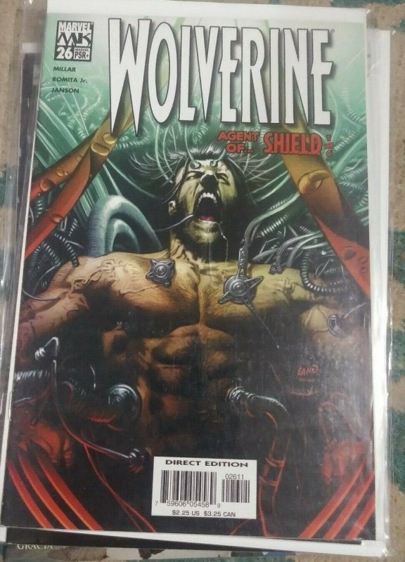 WOLVERINE # 26 2005 MARVEL    agent of shield pt 1 NICK FURY HYDRA