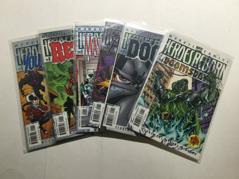 Heroes Reborn 1-6 1 2 3 4 5 6 Lot Run Set One-Shots Near Mint Nm Marvel