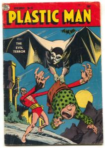 Plastic Man #43 1953-VAMPIRE COVER-Golden Age Horror VG