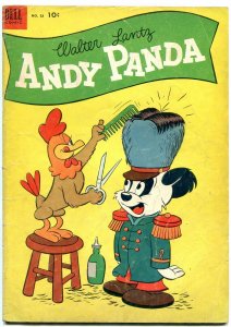Andy Panda #18 1953- Walter Lantz- Barber cover- Dell Funny Animals VG 