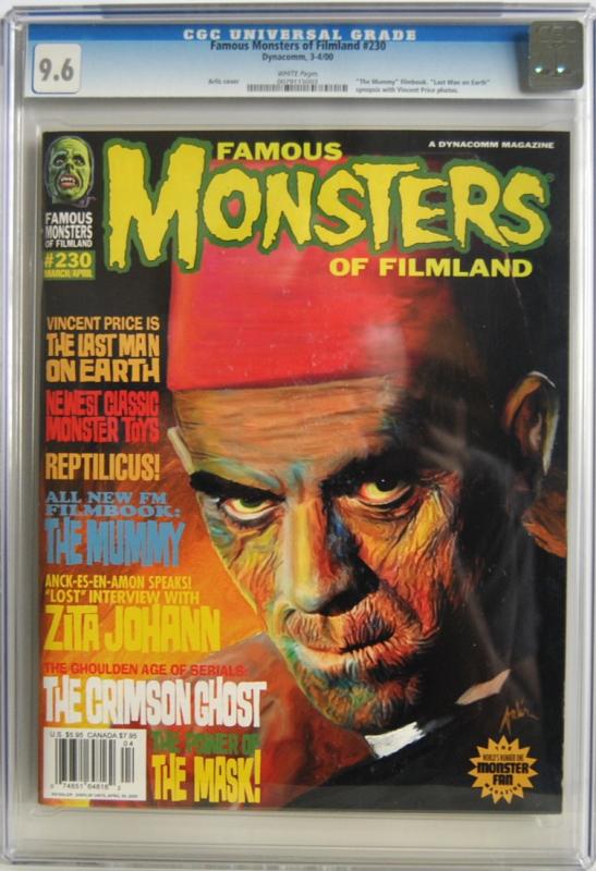 Famous Monsters of Filmland #230 CGC 9.6 White Pages