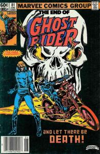 Ghost Rider (Vol. 1) #81 FN ; Marvel | J.M. DeMatteis Last Issue