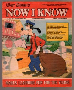 Walt Disney's Now I Know #52 1973-U.K-Goofy-G